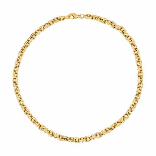 Collier Collier maille marine en or jaune 18 carats 58 Facettes 4687658CN