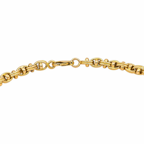 Collier Collier maille marine en or jaune 18 carats 58 Facettes 4687658CN