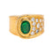 Bague 52 Bague Or jaune Emeraude, Diamant 58 Facettes 4688973CN