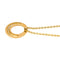 Collier Collier avec pendentif cercle en or jaune 18 carats et diamants 58 Facettes 4688974CN