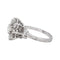 Bague 55 Bague marguerite sertie de diamants en or blanc et platine 58 Facettes 4712452CN