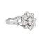 Bague 55 Bague marguerite sertie de diamants en or blanc et platine 58 Facettes 4712452CN