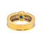Bague 50 Bague en or jaune et or blanc 18 carats saphir et diamants 58 Facettes 4712454CN