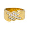 Bague 51 Bague en or jaune 18 carats sertie de diamants 58 Facettes 4712456CN