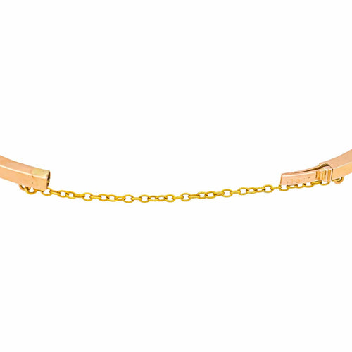 Bracelet Bracelet jonc en or rose 18 carats serti de diamants 58 Facettes 4712460CN