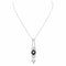 Collier Collier Art déco - Motifs géométriques en platine 950, onyx et diamants 58 Facettes 4712461CN
