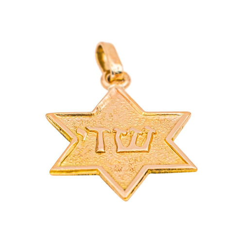 Pendentif Pendentif étoile de David en or jaune 18 carats 58 Facettes 4712885CN