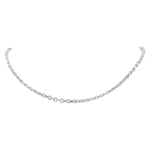 Collier Chaumet - Collier chaîne en or blanc 18 carats 58 Facettes 4733837CN