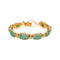 Bracelet Bracelet en or jaune 18 carats serti de cabochons de jade 58 Facettes 4738152CN