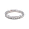 Bague 49 Bague demi-alliance en or blanc 18 carats et diamants 58 Facettes 4738162CN