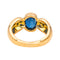 Bague 53 Bague en or jaune 18 carats sertie d’un saphir et de diamants 58 Facettes 4745022CN