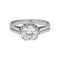 Bague 46 Bague solitaire en platine 950 sertie d’un diamant taille ancienne 58 Facettes 4745030CN