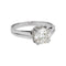 Bague 46 Bague solitaire en platine 950 sertie d’un diamant taille ancienne 58 Facettes 4745030CN