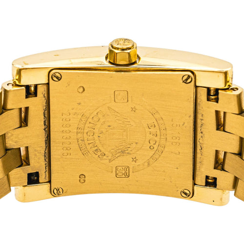 Montre Longines DolceVita - Montre carrée en or jaune et diamants 58 Facettes 4756608RV