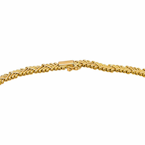 Collier Collier maille chevron en or jaune 18 carats 58 Facettes 4769469CN