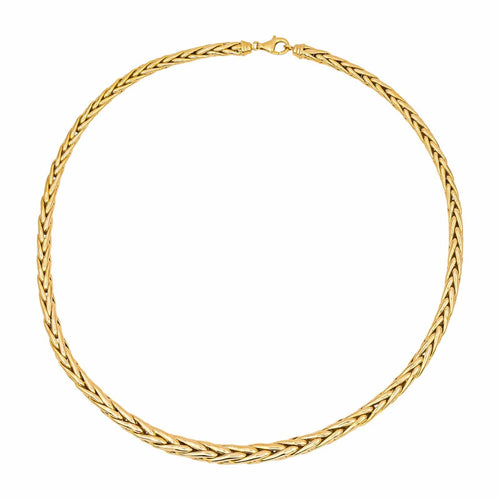 Collier Collier maille palmier en or jaune 18 carats 58 Facettes 4775361CN
