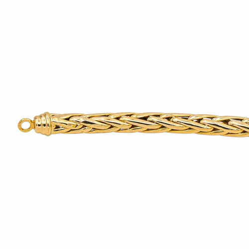 Collier Collier maille palmier en or jaune 18 carats 58 Facettes 4775361CN