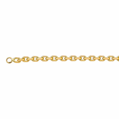 Collier Collier maille forçat en or jaune 18 carats 58 Facettes 4775733CN