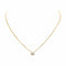 Collier Collier solitaire en or jaune 18 carats avec diamant taille brillant 58 Facettes 4791950CN