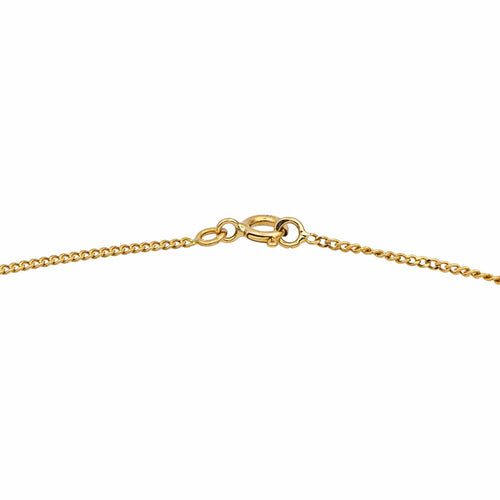 Collier Collier solitaire en or jaune 18 carats avec diamant taille brillant 58 Facettes 4791950CN
