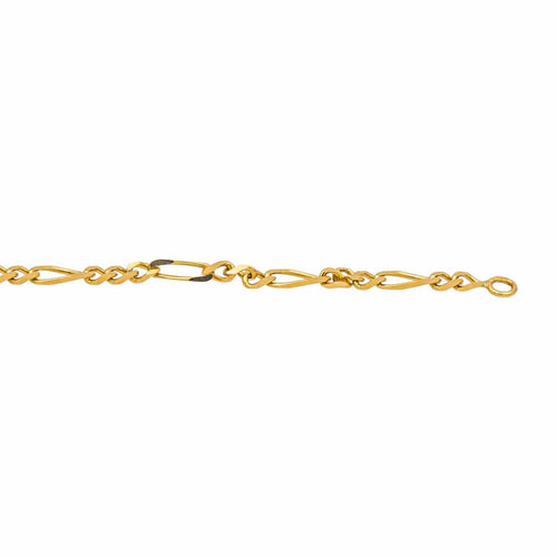 Collier Collier chaîne maille Figaro en or jaune 18 carats 58 Facettes 4799498CN