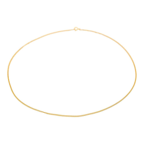 Collier Collier maille gourmette en or jaune 18 carats 58 Facettes 4799522CN