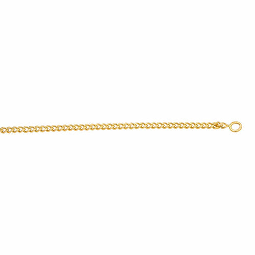 Collier Collier maille gourmette en or jaune 18 carats 58 Facettes 4799522CN