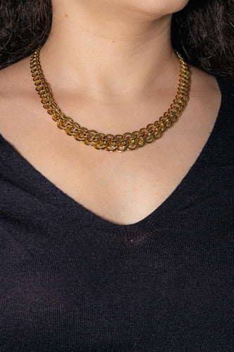 Collier Collier en or jaune et or rose 18 carats 58 Facettes 4799674CN