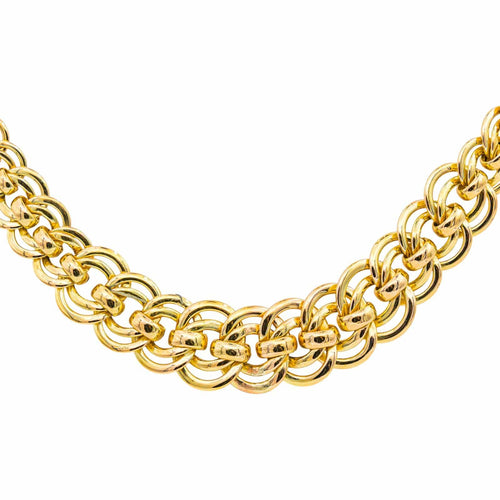 Collier Collier en or jaune et or rose 18 carats 58 Facettes 4799674CN