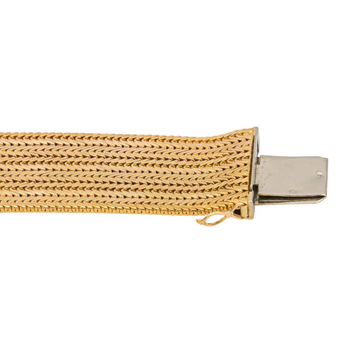 Bracelet Bracelet manchette en or jaune 18 carats 58 Facettes 4799679CN