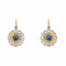 Boucles d'oreilles Boucles d’oreilles dormeuses saphirs et diamants en or rose, or jaune et platine 58 Facettes 4801530CN