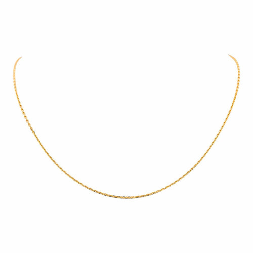 Collier Collier chaîne maille forçat en or jaune 18 carats 58 Facettes 4803041CN