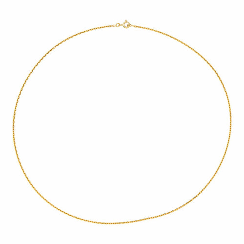 Collier Collier chaîne maille forçat en or jaune 18 carats 58 Facettes 4803041CN