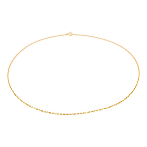 Collier Collier chaîne maille forçat en or jaune 18 carats 58 Facettes 4803041CN