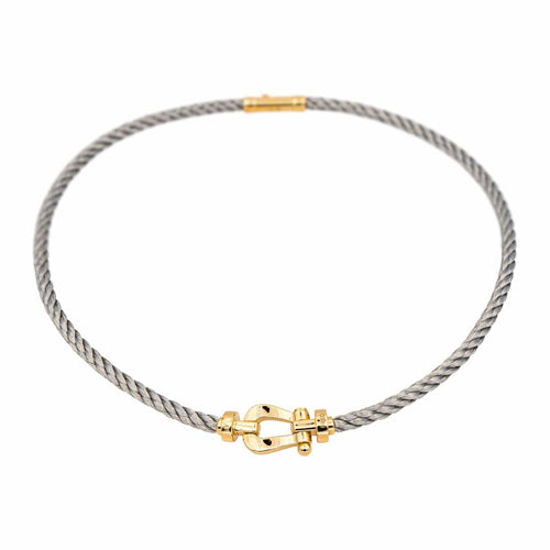 Collier Fred Force 10 - Collier en acier et or jaune 18 carats 58 Facettes 4804959CN