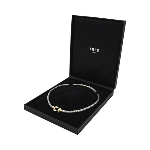 Collier Fred Force 10 - Collier en acier et or jaune 18 carats 58 Facettes 4804959CN