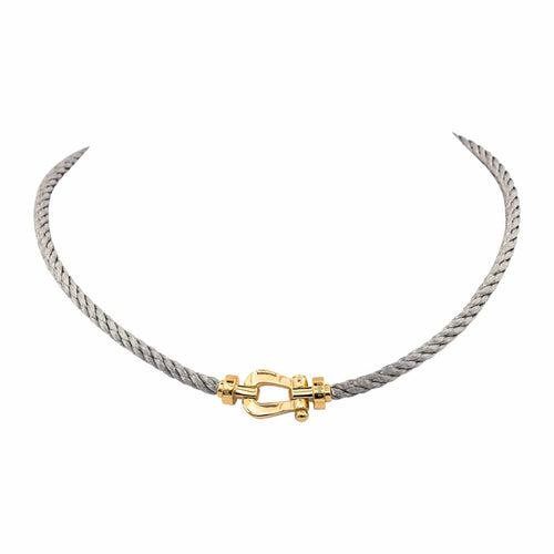 Collier Fred Force 10 - Collier en acier et or jaune 18 carats 58 Facettes 4804959CN