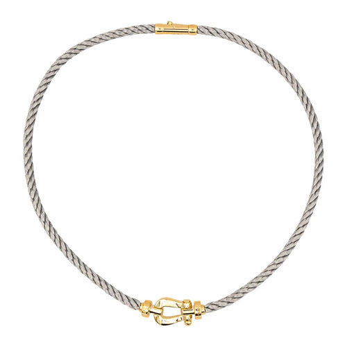 Collier Fred Force 10 - Collier en acier et or jaune 18 carats 58 Facettes 4804959CN