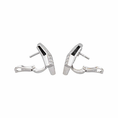 Boucles d'oreilles Fred Lucifer - Boucles d’oreilles dormeuses en or blanc et diamants 58 Facettes 4804960CN