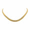 Collier Collier maille anglaise en chute en or jaune 18 carats 58 Facettes 4815035CN