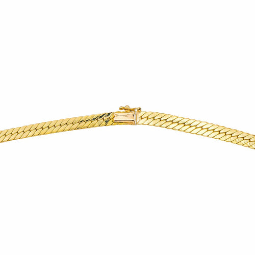Collier Collier maille anglaise en chute en or jaune 18 carats 58 Facettes 4815035CN