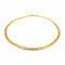 Collier Collier maille anglaise en chute en or jaune 18 carats 58 Facettes 4815035CN