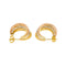 Boucles d'oreilles Boucles d’oreilles créoles en or jaune, blanc et rose 18 carats 58 Facettes 4815711CN