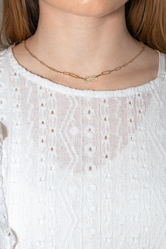 Collier Dinh Van Maillon - Collier en or jaune 18 carats et diamants 58 Facettes 4815888CN