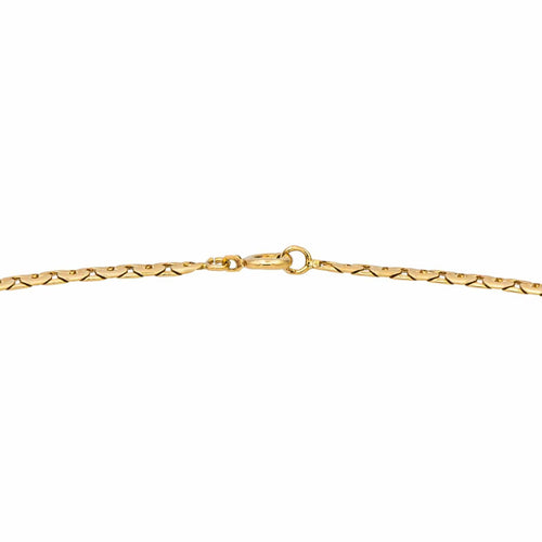 Collier Collier - Chaîne maille haricot en or jaune 18 carats 58 Facettes 4815914CN