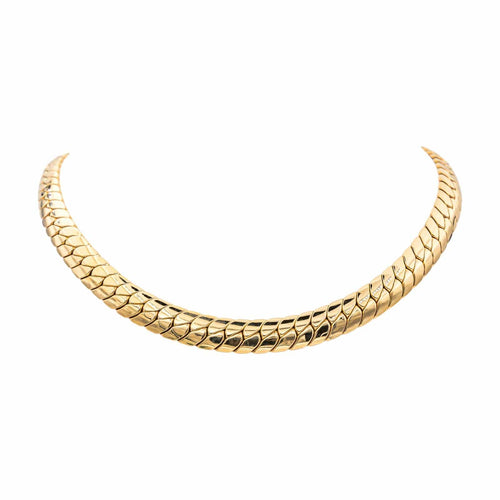 Collier Gay Frères - Collier maille anglaise en or jaune 18 carats 58 Facettes 4816160CN