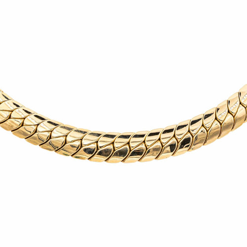 Collier Gay Frères - Collier maille anglaise en or jaune 18 carats 58 Facettes 4816160CN