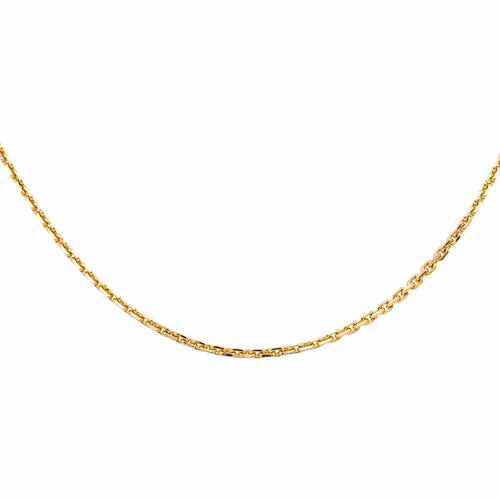 Collier Collier chaîne maille forçat en or rose 18 carats 58 Facettes 4824357CN