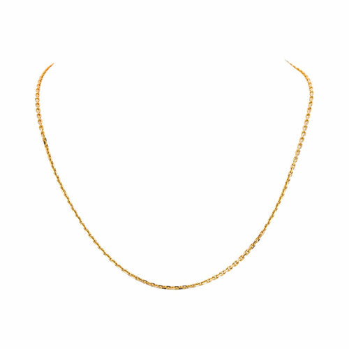 Collier Collier chaîne maille forçat en or rose 18 carats 58 Facettes 4824357CN