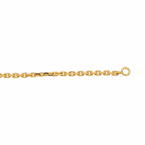 Collier Collier chaîne maille forçat en or rose 18 carats 58 Facettes 4824357CN